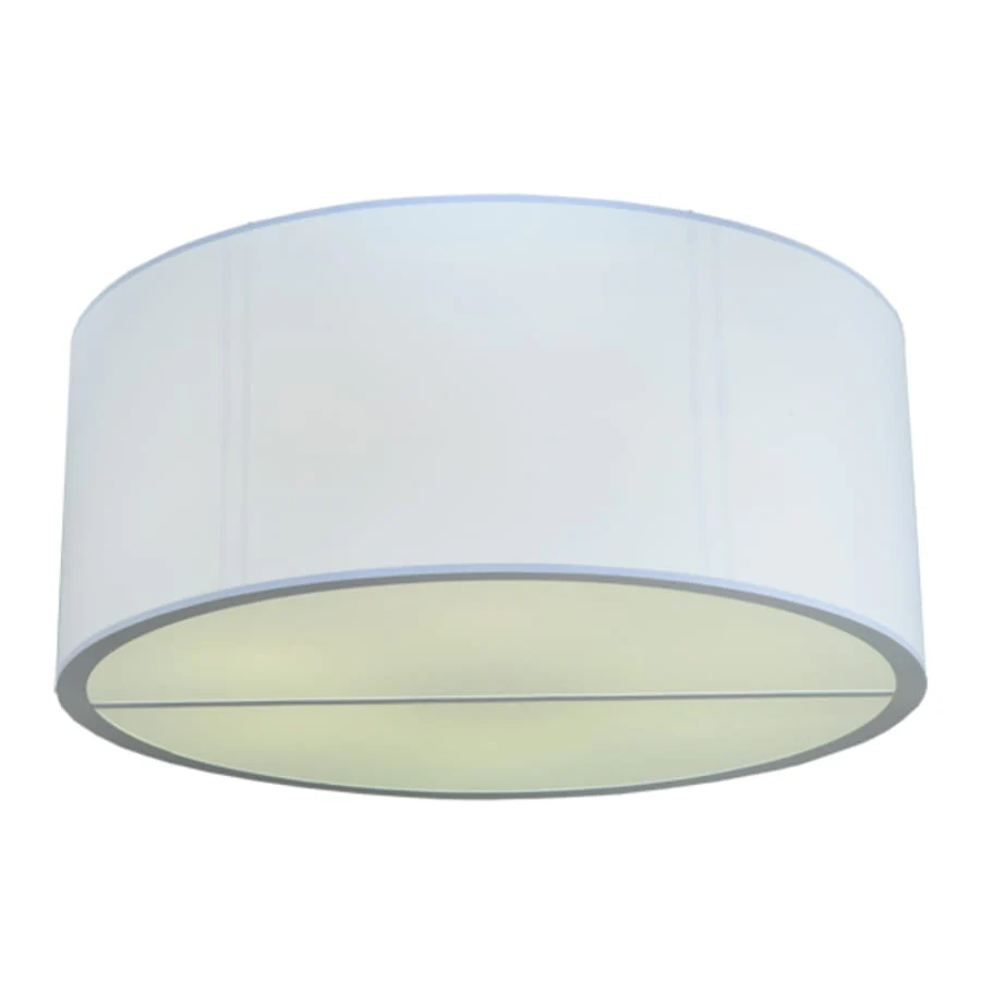 Meyda Tiffany Cilindro 6 Light 60" Wide Flush Mount Drum Ceiling Fixture - Nickel Finish - Medium Bulb Base - Image 1