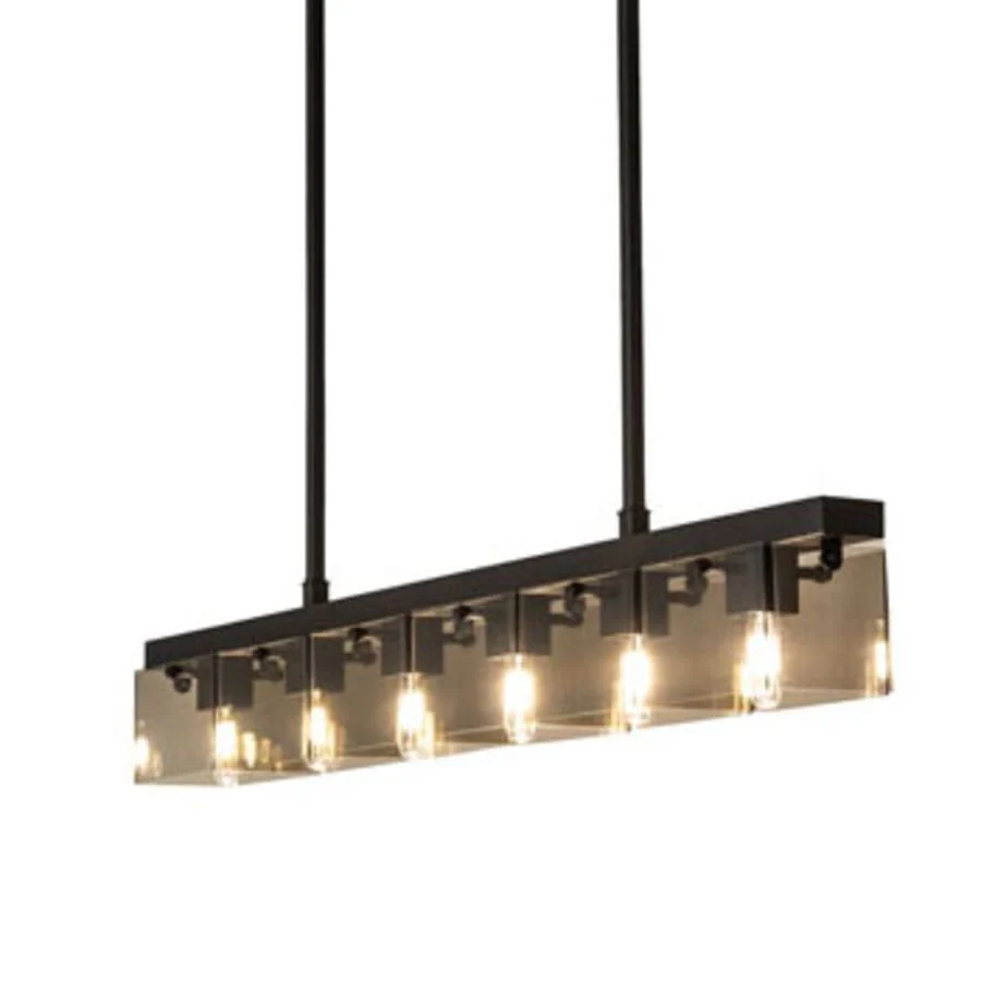 Meyda Tiffany 6 Light 59" Wide Linear Pendant - Image 1