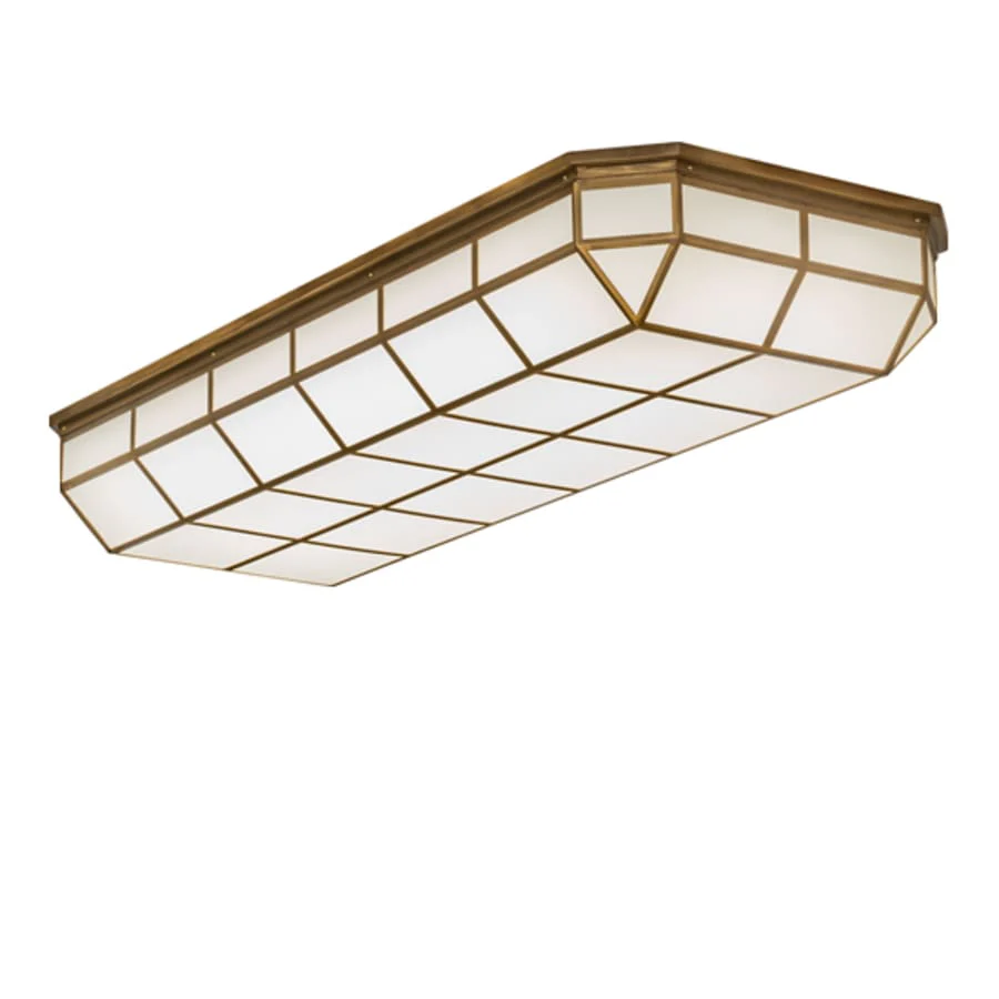 Meyda Tiffany Gibbon 66" Wide LED Flush Mount Ceiling Fixture - Image 1