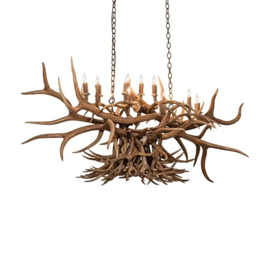Meyda Tiffany Long Antlers 10 Light 66" Wide Antler Candle Style Chandelier - Image 1