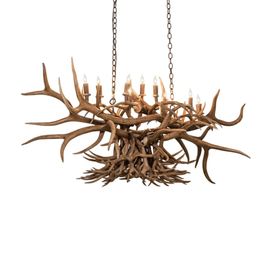 Meyda Tiffany Long Antlers 10 Light 66" Wide Antler Candle Style Chandelier - Image 2