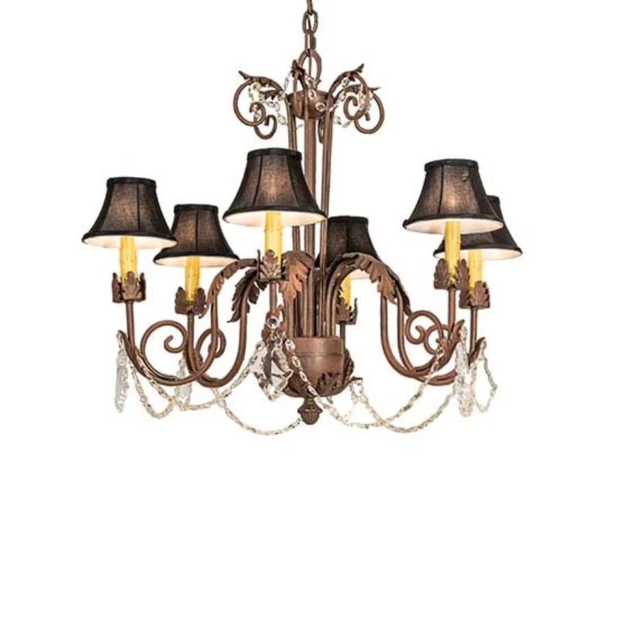 Meyda Tiffany Lindsay 6 Light 30" Wide Crystal Chandelier - Image 1