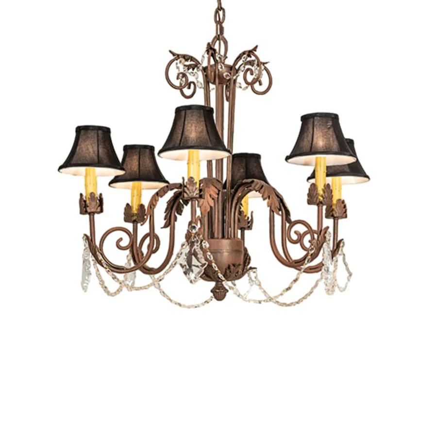 Meyda Tiffany Lindsay 6 Light 30" Wide Crystal Chandelier - Image 2