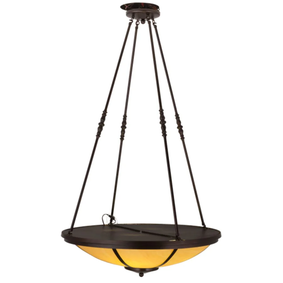 Meyda Tiffany Commerce 4 Light 32" Wide Pendant - Copper Vein Finish - Medium Bulb Base - Image 3
