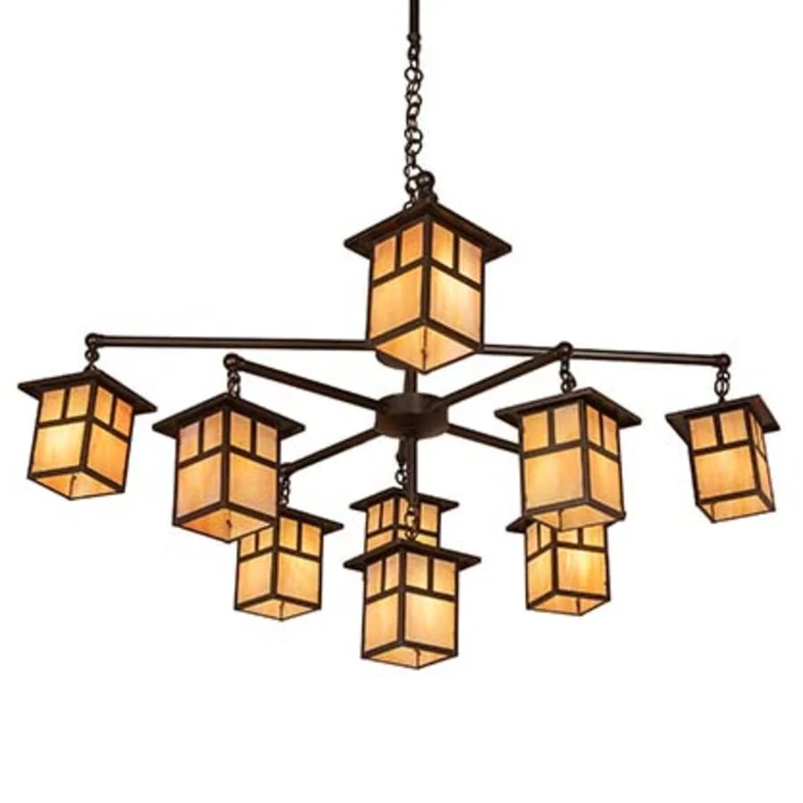 Meyda Tiffany Hyde Park T Mission 9 Light 50" Wide Chandelier - Image 1