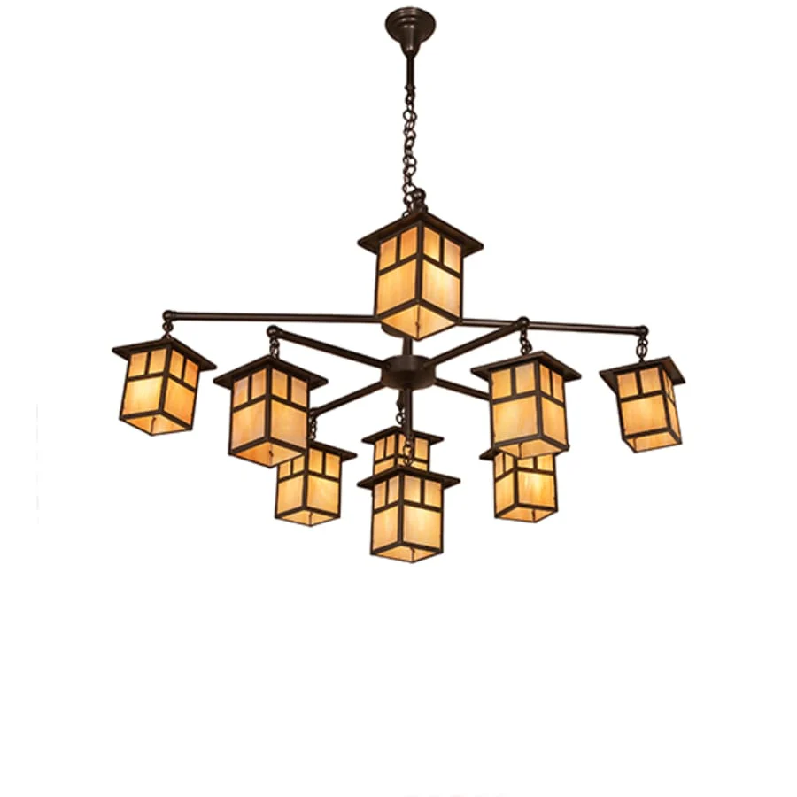Meyda Tiffany Hyde Park T Mission 9 Light 50" Wide Chandelier - Image 2