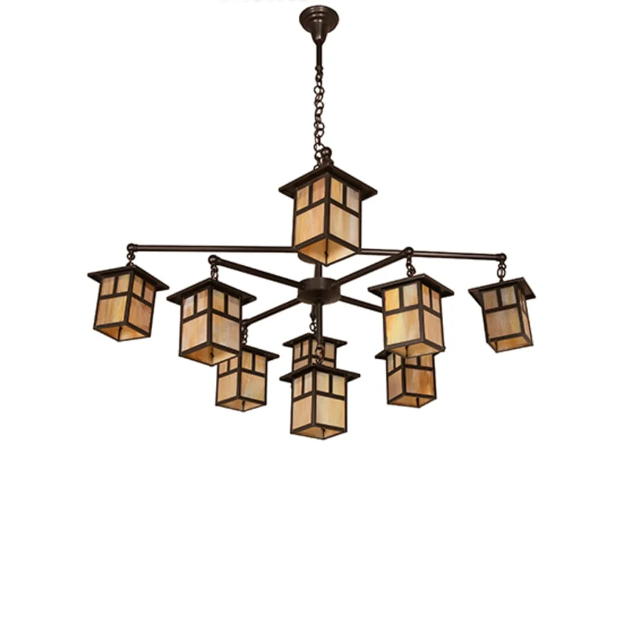 Meyda Tiffany Hyde Park T Mission 9 Light 50" Wide Chandelier - Image 3