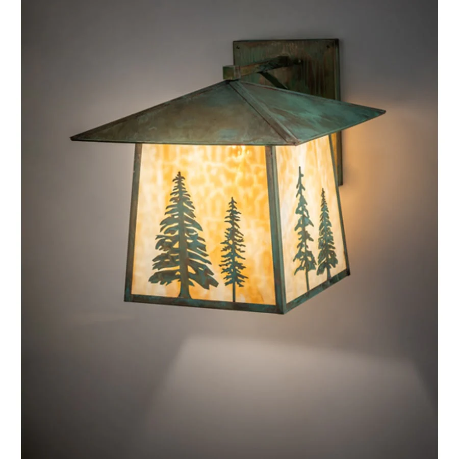 Meyda Tiffany Stillwater Tall Pines 19" Tall Wall Sconce - Image 1