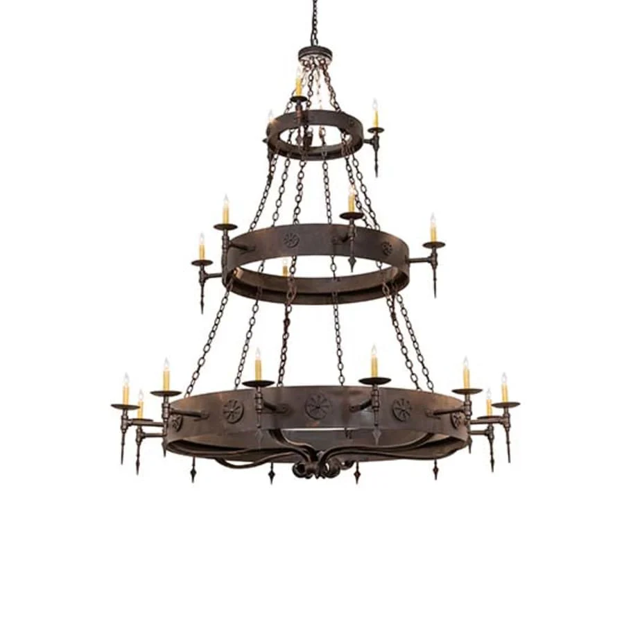 Meyda Tiffany Warwick 21 Light 72" Wide Taper Candle Style Chandelier - Image 1