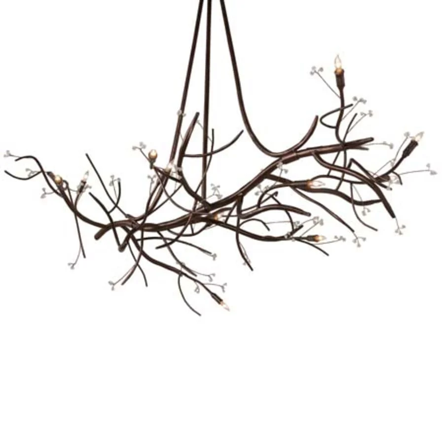 Meyda Tiffany Long Winter Solstice 11 Light 60" Wide Taper Candle Style Chandelier - Image 1