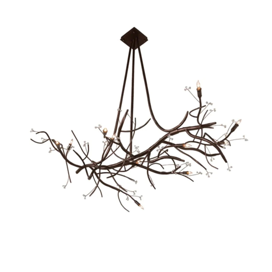 Meyda Tiffany Long Winter Solstice 11 Light 60" Wide Taper Candle Style Chandelier - Image 2