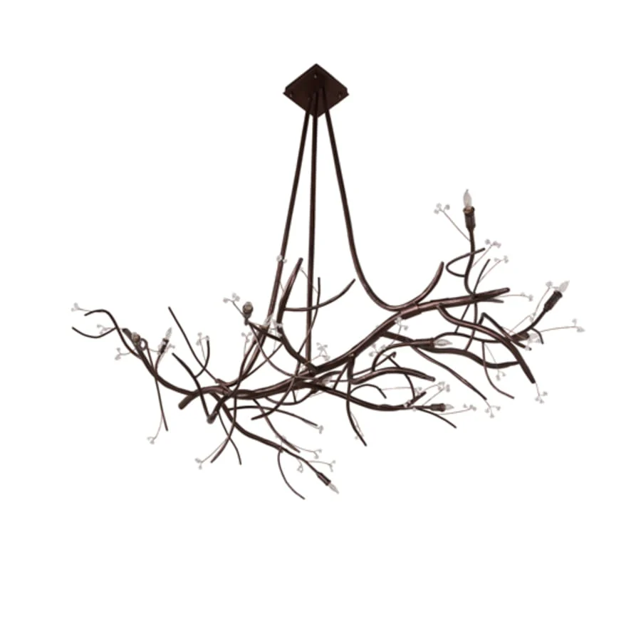 Meyda Tiffany Long Winter Solstice 11 Light 60" Wide Taper Candle Style Chandelier - Image 3