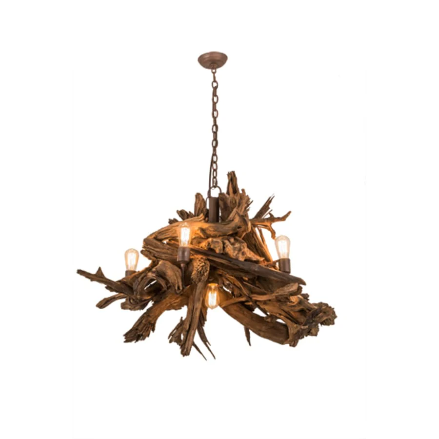 Meyda Tiffany Driftwood 6 Light 40" Wide Abstract Chandelier - Image 2
