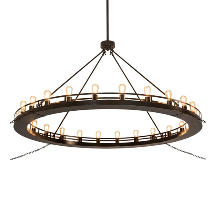 Meyda Tiffany Barbury 24 Light 72" Wide Ring Chandelier - Image 2