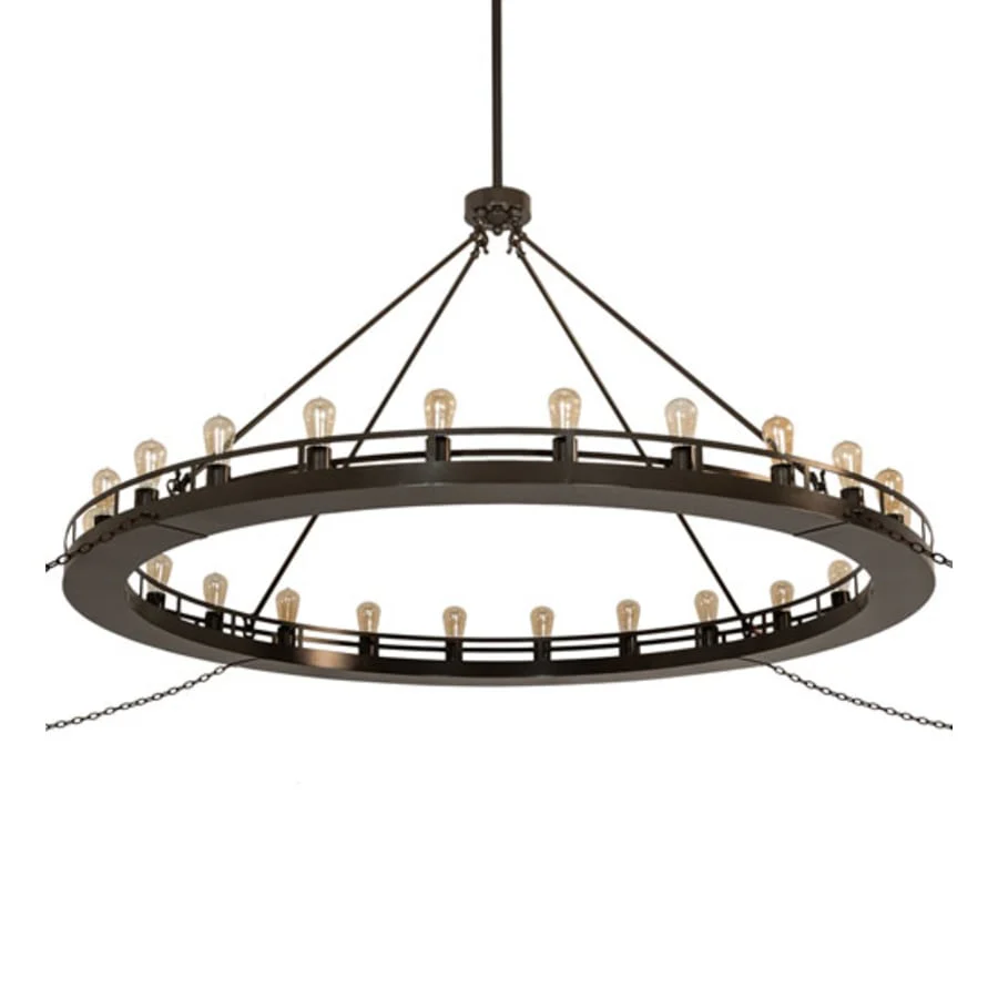 Meyda Tiffany Barbury 24 Light 72" Wide Ring Chandelier - Image 3