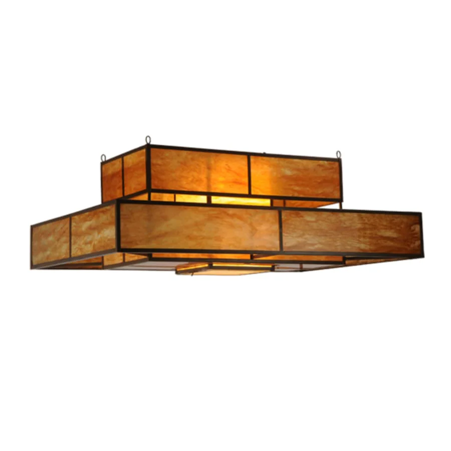 Meyda Tiffany Fellowship 8 Light 72" Wide Flush Mount Ceiling Fixture - Image 1