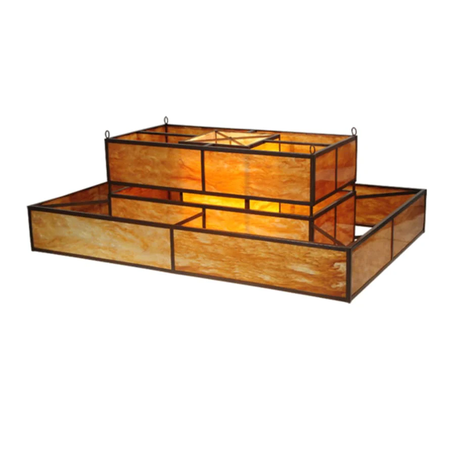 Meyda Tiffany Fellowship 8 Light 72" Wide Flush Mount Ceiling Fixture - Image 3