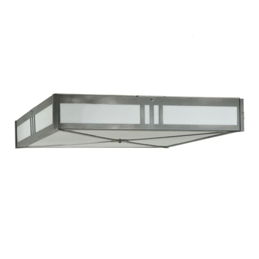 Meyda Tiffany Whitewing 4 Light 36" Wide Flush Mount Square Ceiling Fixture - Blackened Pewter Finish - Medium Bulb Base - Image 2