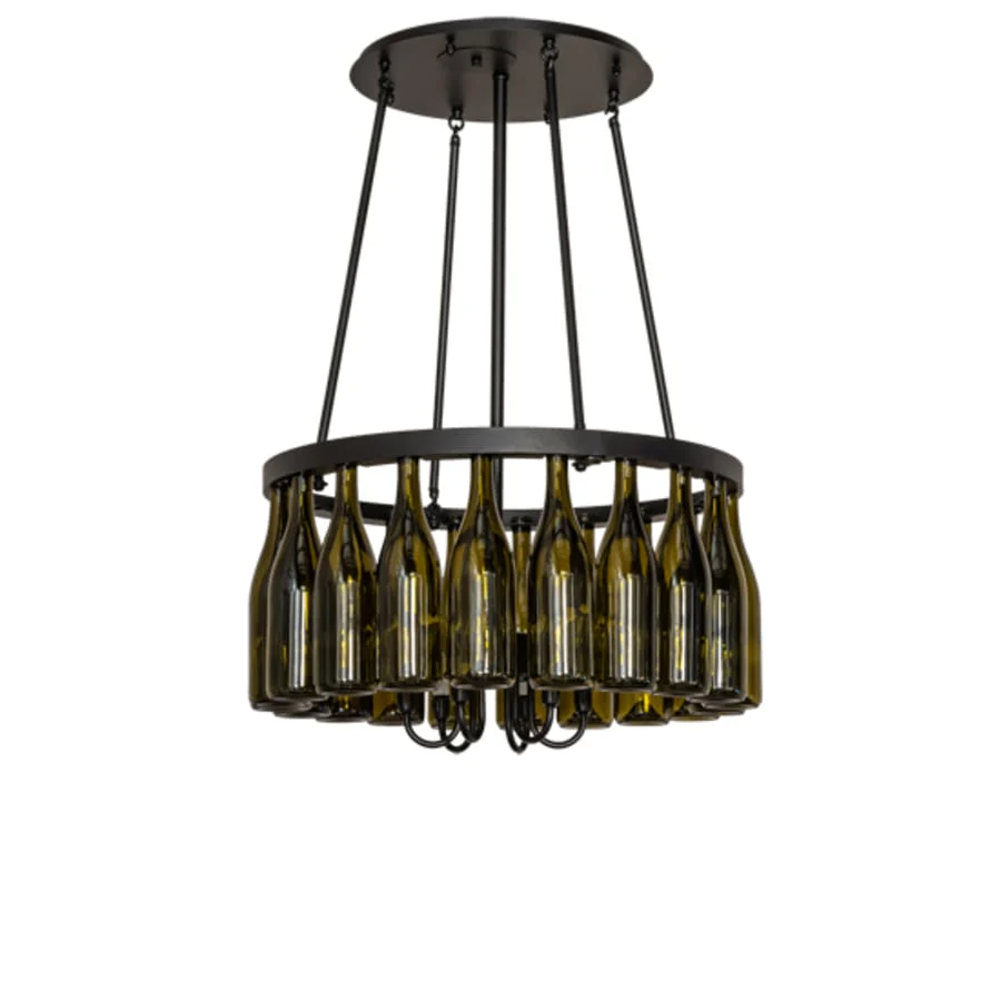 Meyda Tiffany Tuscan Vineyard 6 Light 26" Wide Ring Chandelier - Image 3
