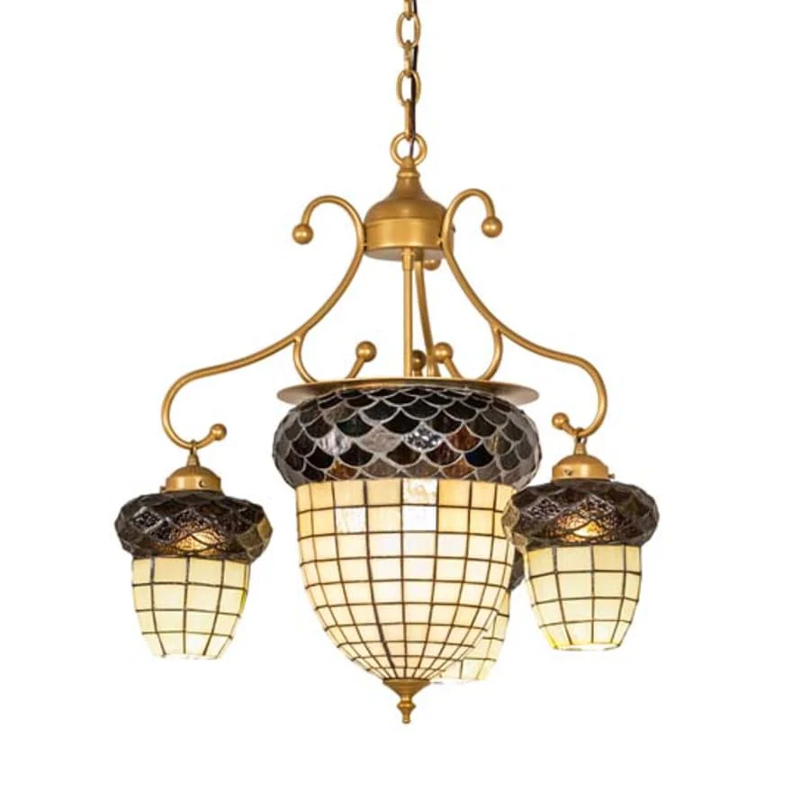 Meyda Tiffany Acorn 4 Light 28" Wide Chandelier - Image 1