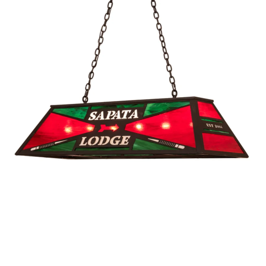 Meyda Tiffany 6 Light 48" Wide Billiard Linear Pendant - Image 1
