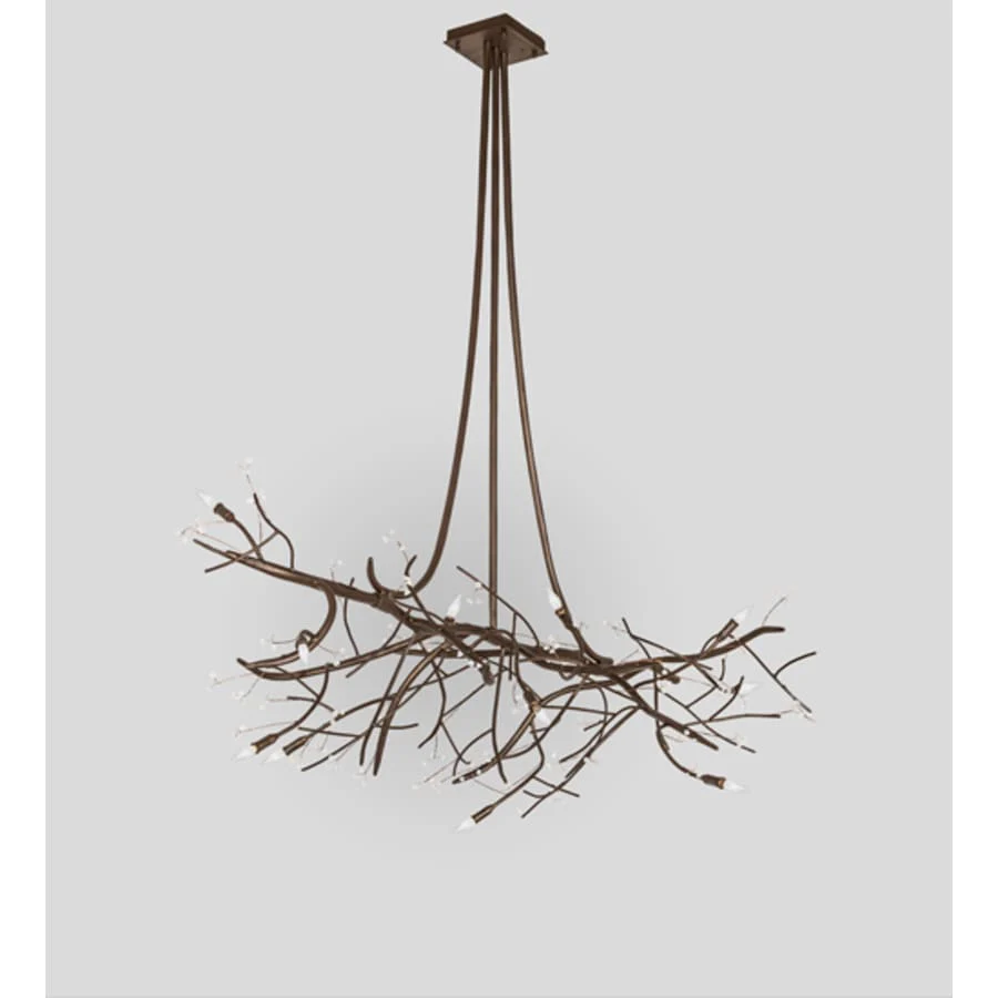 Meyda Tiffany Long Winter Solstice 11 Light 72" Wide Taper Candle Linear Chandelier - Image 3