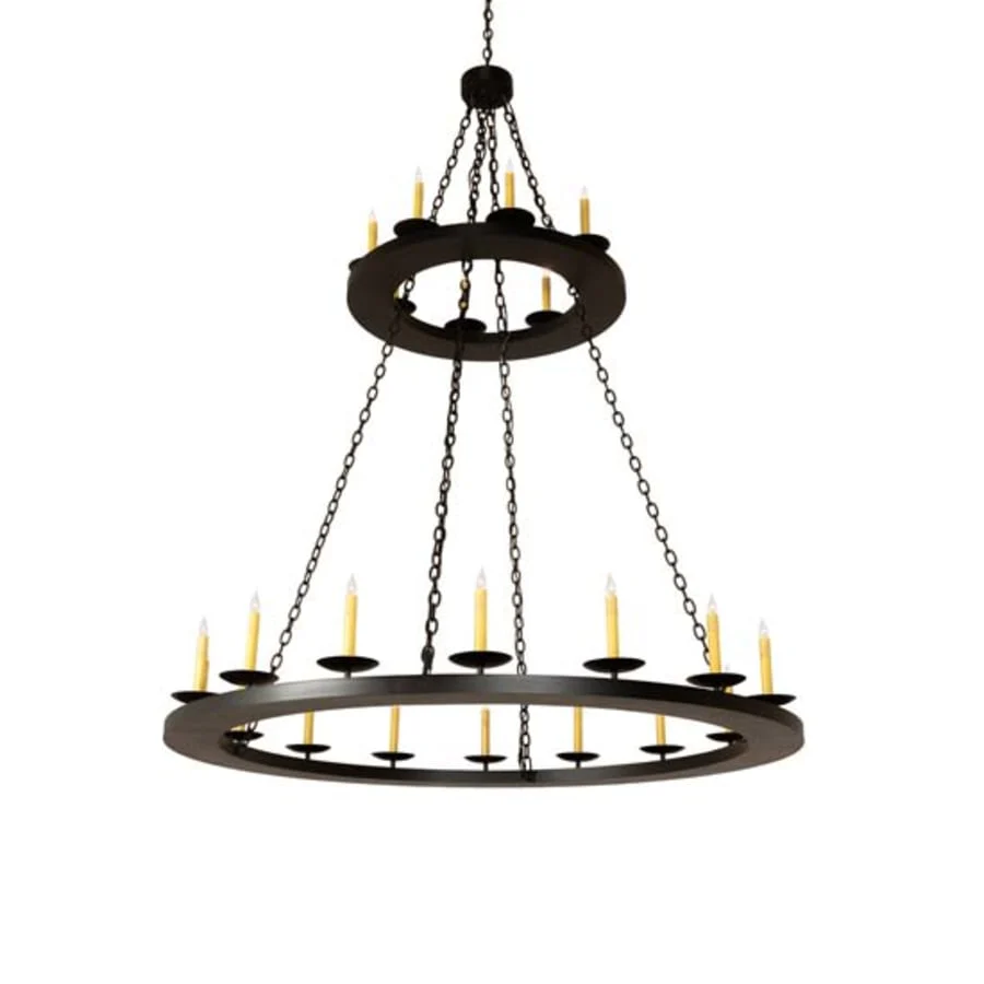 Meyda Tiffany Loxley 24 Light 60" Wide Taper Candle Ring Chandelier - Image 1