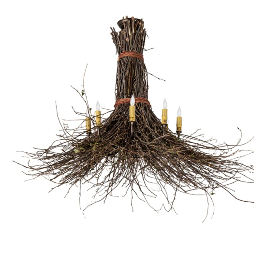 Meyda Tiffany Twigs 8 Light 36" Wide Abstract Chandelier - Image 3