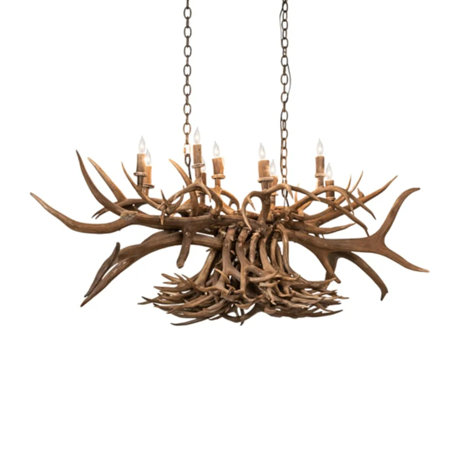 Meyda Tiffany Long Antlers 10 Light 55" Wide Antler Linear Chandelier - Image 2