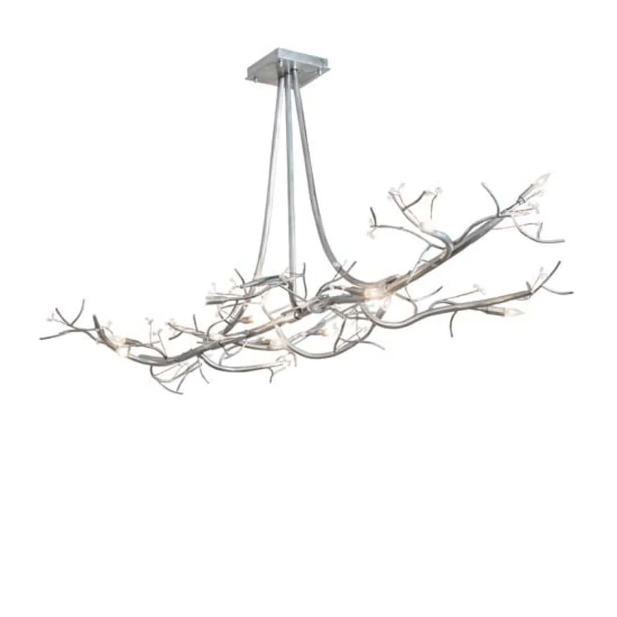 Meyda Tiffany Long Winter Solstice 12 Light 72" Wide Linear Chandelier - Image 1