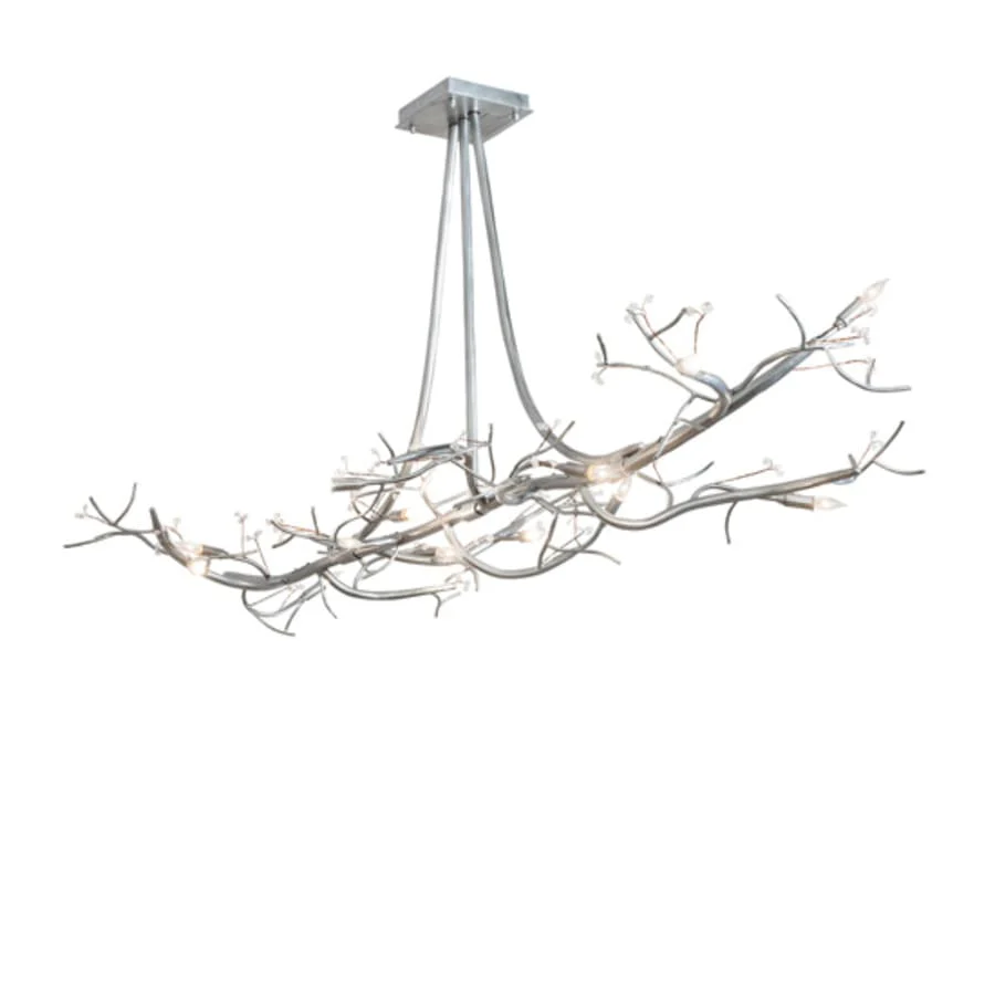 Meyda Tiffany Long Winter Solstice 12 Light 72" Wide Linear Chandelier - Image 2