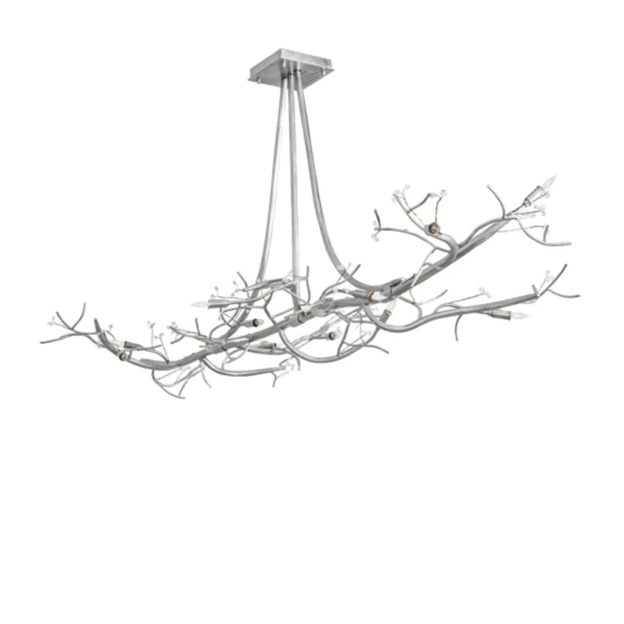 Meyda Tiffany Long Winter Solstice 12 Light 72" Wide Linear Chandelier - Image 3