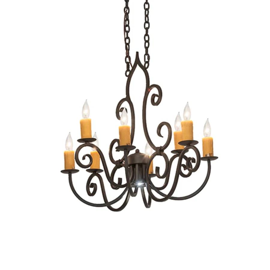 Meyda Tiffany Long Clifton 8 Light 36" Wide Taper Candle Style Chandelier - Image 2