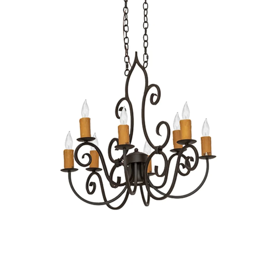 Meyda Tiffany Long Clifton 8 Light 36" Wide Taper Candle Style Chandelier - Image 3