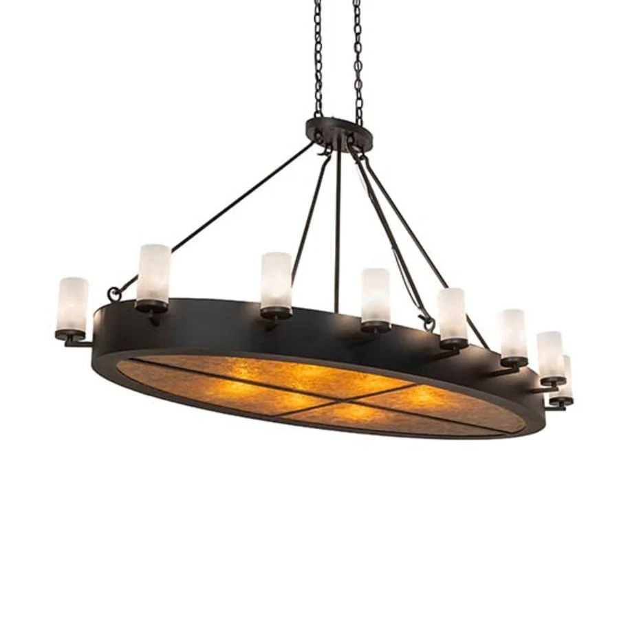 Meyda Tiffany Long Craftsman Avalon 6 Light 68" Wide Linear Chandelier - Image 1