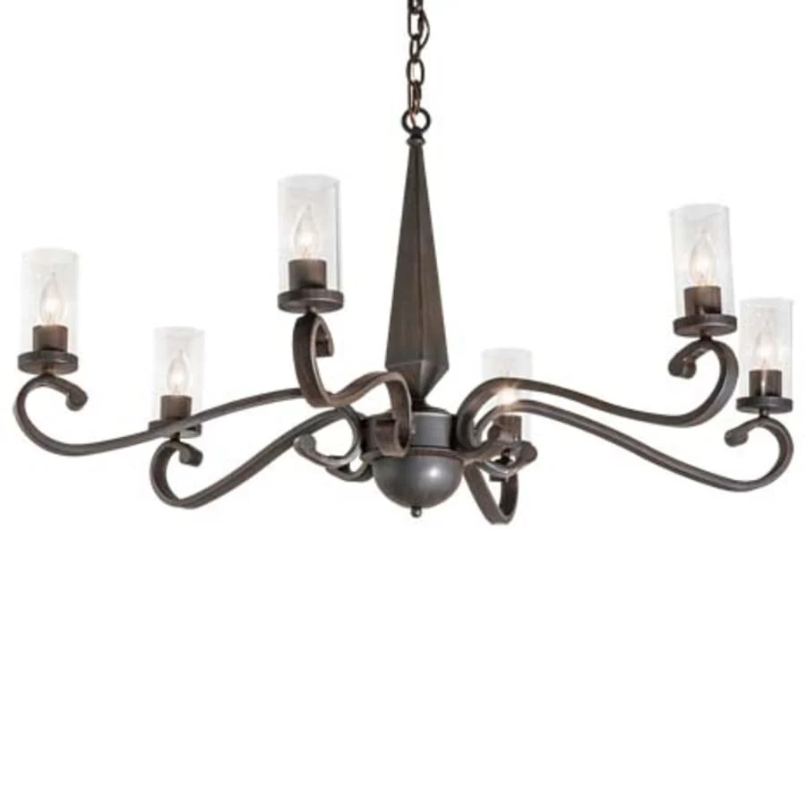 Meyda Tiffany Muirfield 6 Light 42″ Wide Chandelier