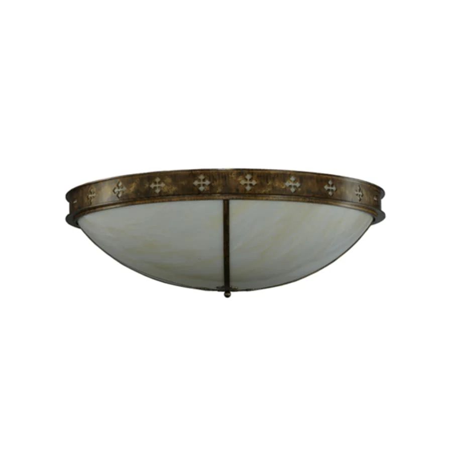 Meyda Tiffany Byzantine 6 Light 46" Wide Flush Mount Bowl Ceiling Fixture - Image 2