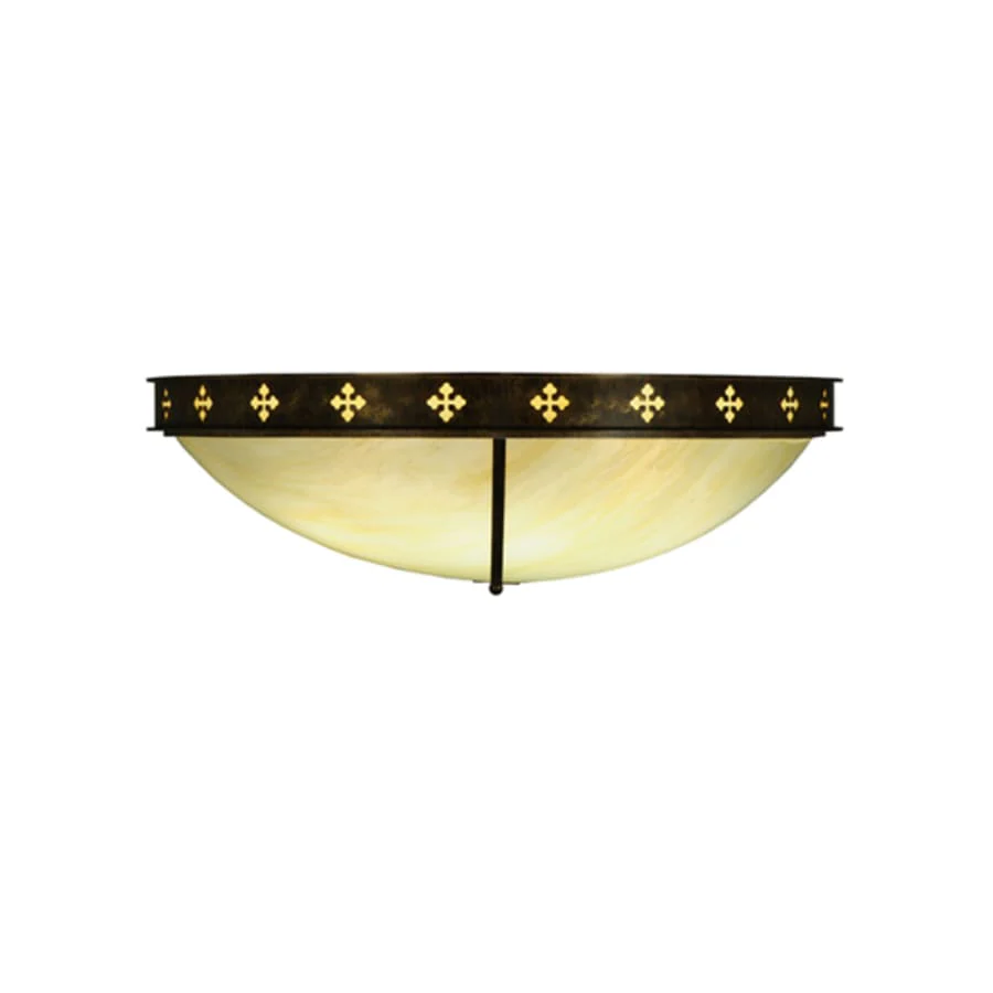 Meyda Tiffany Byzantine 6 Light 46" Wide Flush Mount Bowl Ceiling Fixture - Image 3