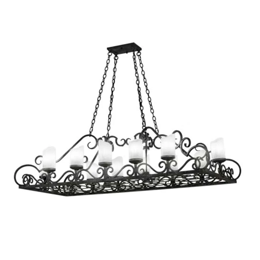 Meyda Tiffany Long Carlotta 12 Light 66" Wide Pillar Candle Linear Chandelier - Image 1