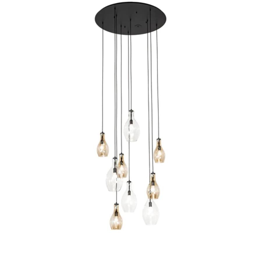 Meyda Tiffany 9 Light 45" Wide Multi Light Pendant - Image 3