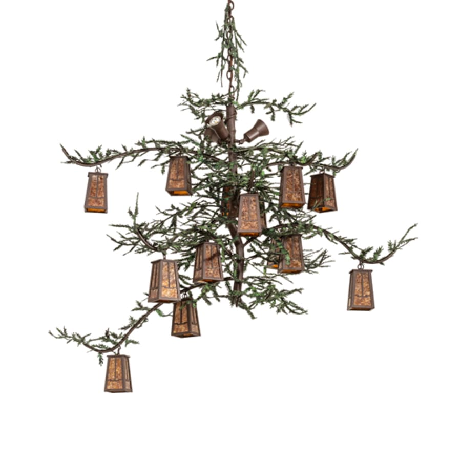 Meyda Tiffany Pine Branch 15 Light 62" Wide Chandelier - Image 3