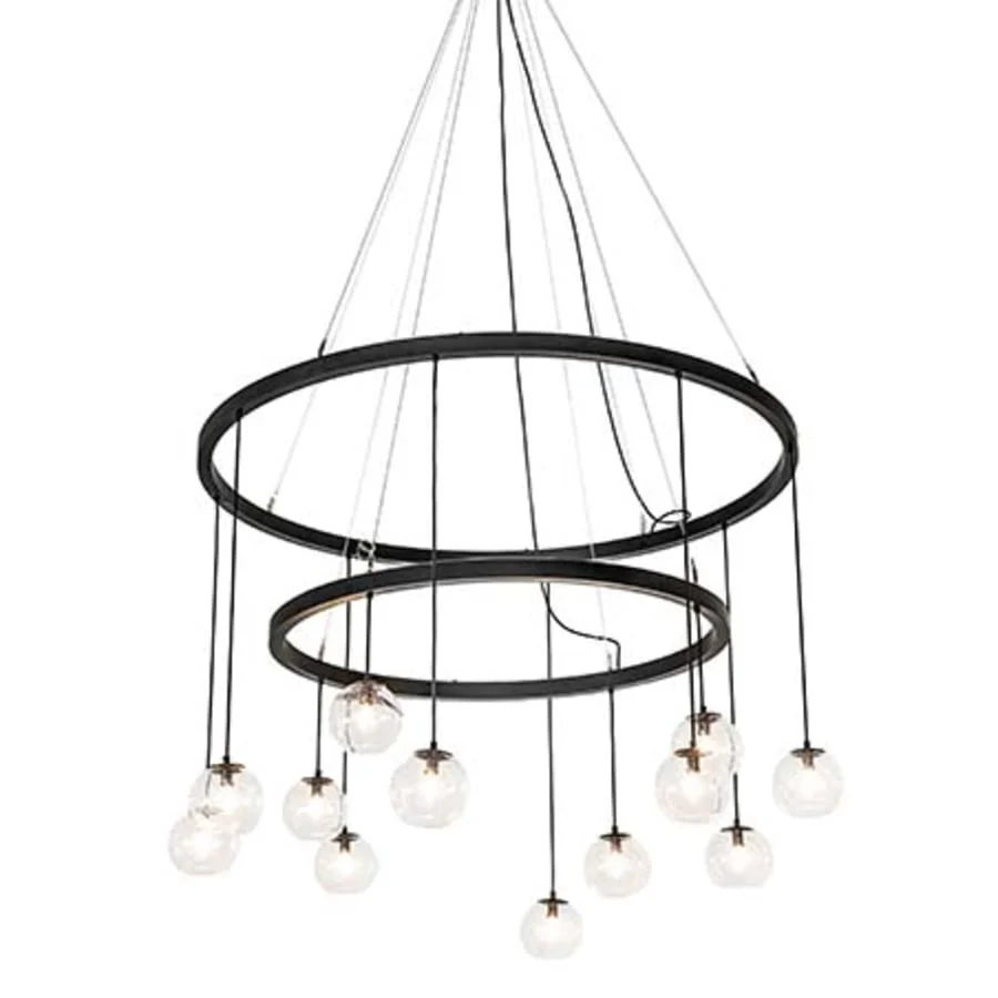 Meyda Tiffany Bola 12 Light 59" Wide Ring Chandelier - Image 1