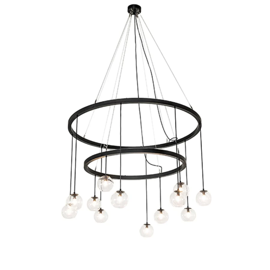 Meyda Tiffany Bola 12 Light 59" Wide Ring Chandelier - Image 2