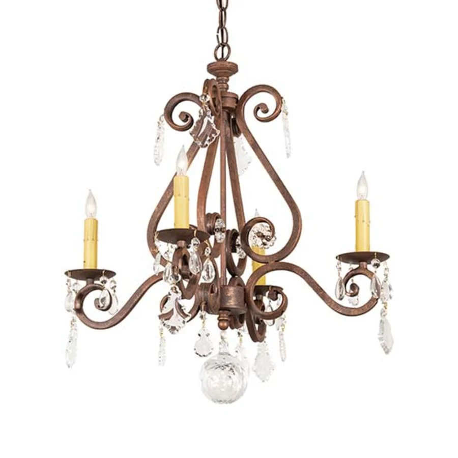 Meyda Tiffany Adrianna 4 Light 22" Wide Crystal Candle Style Chandelier - Image 1