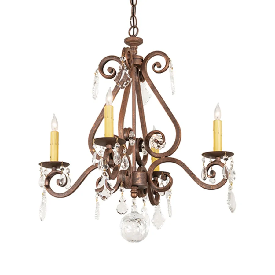 Meyda Tiffany Adrianna 4 Light 22" Wide Crystal Candle Style Chandelier - Image 2