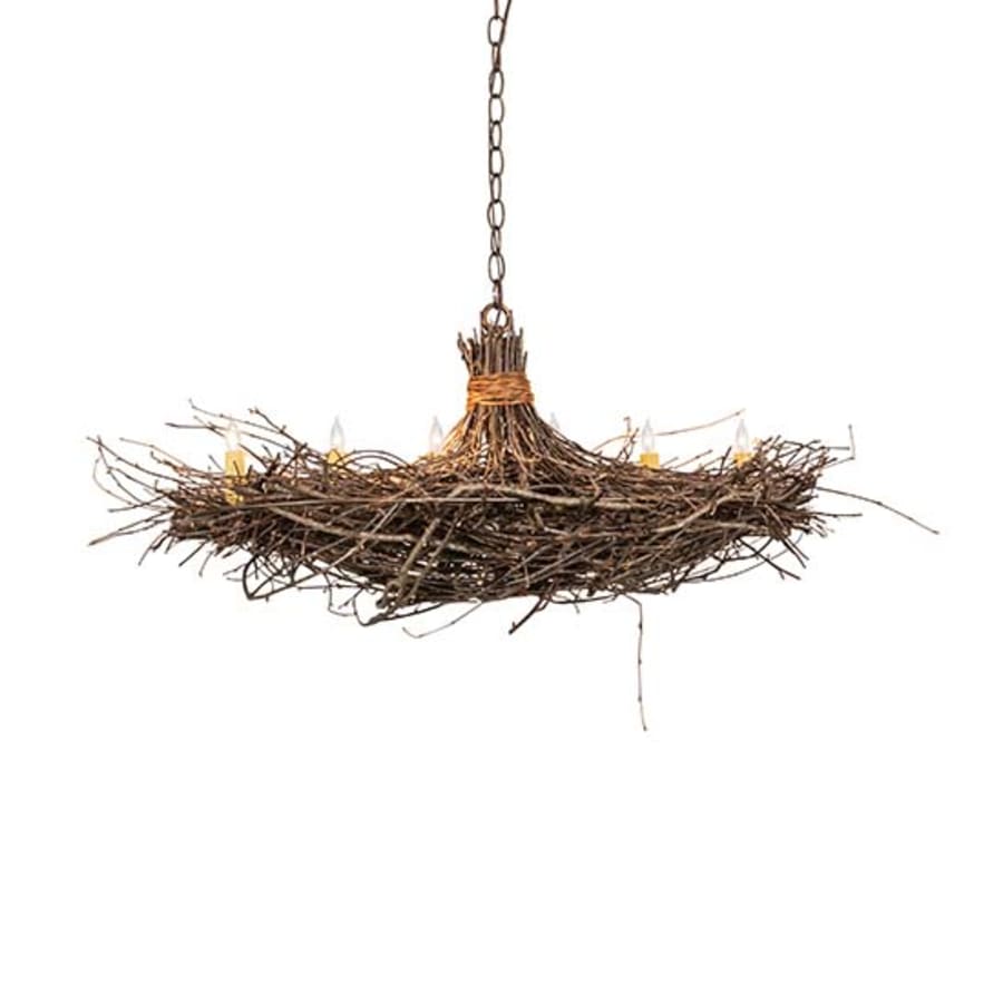 Meyda Tiffany Long Twigs 6 Light 18" Wide Taper Candle Pendant - Image 1