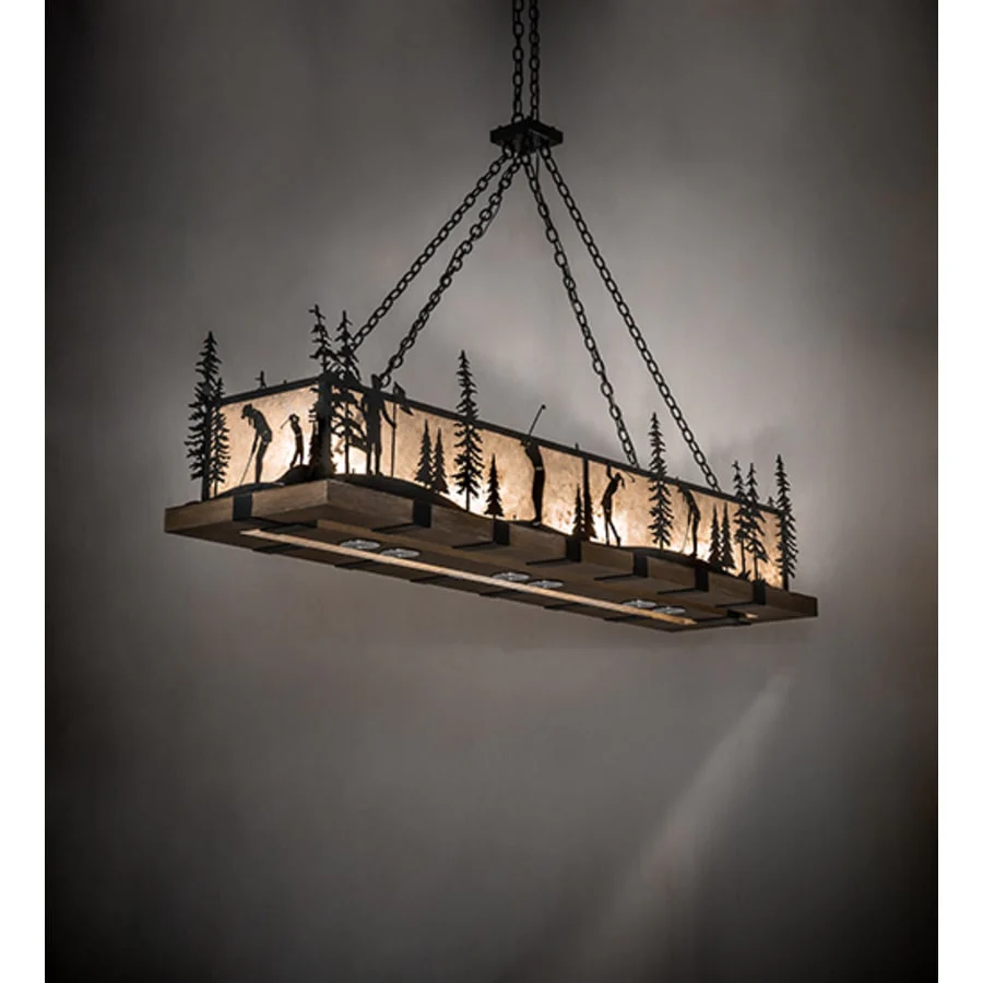 Meyda Tiffany 4 Light 72" Wide Linear Pendant - Image 3