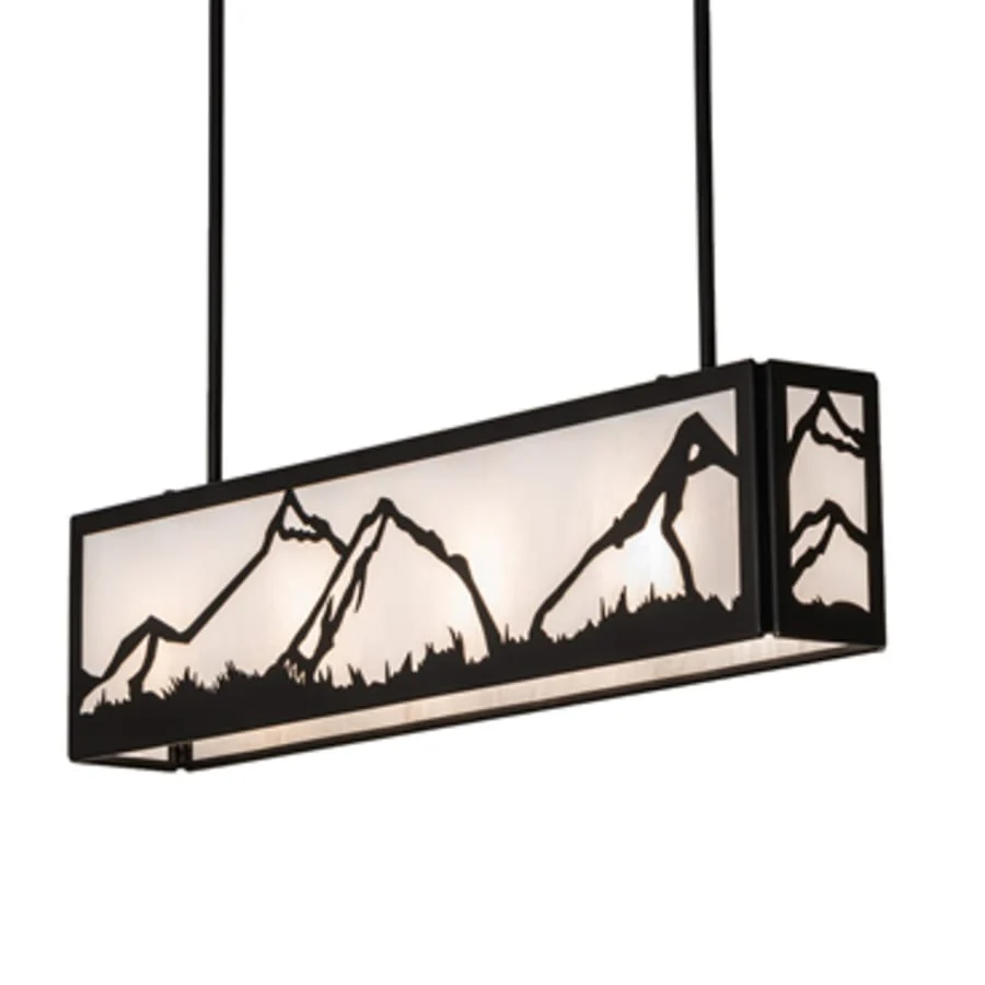 Meyda Tiffany 4 Light 34" Wide Linear Pendant - Image 1