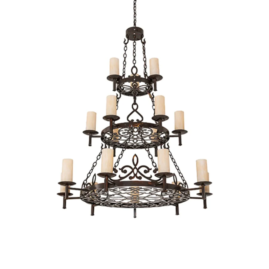 Meyda Tiffany Newcastle 18 Light 48" Wide Ring Chandelier - Image 3