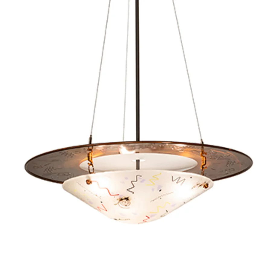 Meyda Tiffany 3 Light 31" Wide Pendant - Image 1